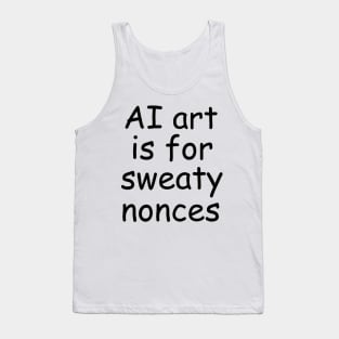 anti AI art Tank Top